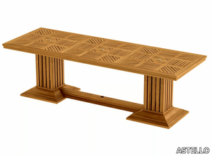 COQUELICOT - Rectangular teak garden table _ ASTELLO