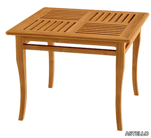 TOURNESOL - Deco square teak garden table _ ASTELLO