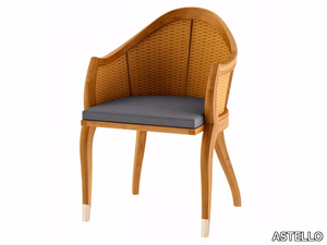 TULIPE - Teak garden chair with armrests _ ASTELLO