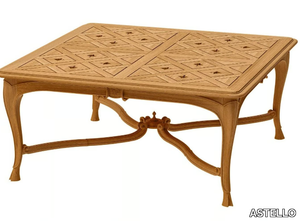 FLEUR DE LYS - Square teak coffee table _ ASTELLO