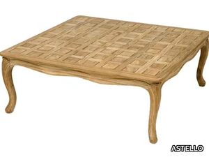 PENSÉE - Square teak garden side table _ ASTELLO