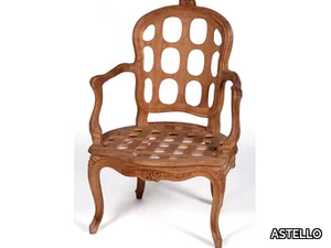 PIVOINE - Teak garden chair with armrests _ ASTELLO