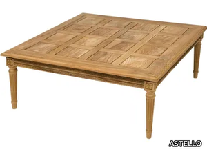 GARDÉNIA - Square teak garden side table _ ASTELLO