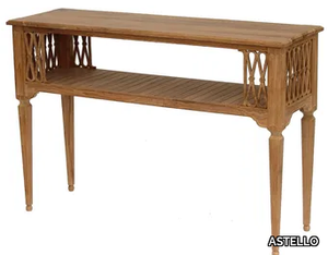 SERPENTINE - Teak garden console _ ASTELLO