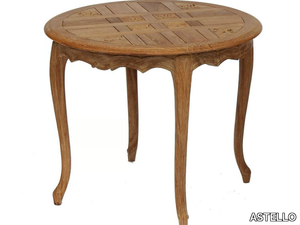 JASMIN - Round teak garden table _ ASTELLO