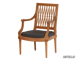 SERPENTINE - Garden teak easy chair _ ASTELLO