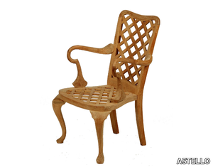 ANÉMONE - Teak garden chair with armrests _ ASTELLO