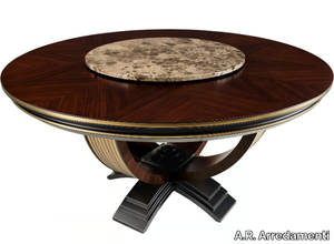 OLIVER - Round table with Lazy Susan _ A.R. Arredamenti