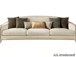 VICTOR - 3 seater leather sofa _ A.R. Arredamenti