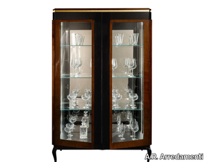 VICTOR - Wood and glass display cabinet _ A.R. Arredamenti