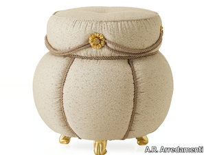 HARMONY - Round fabric pouf _ A.R. Arredamenti