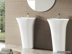 LEVI - Freestanding rectangular Dolotek© washbasin _ Acquabella