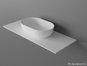 MAGNUM - Oval countertop Corian® washbasin _ Acquapazza