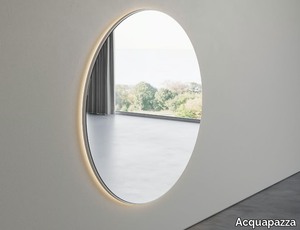 OVOID - Round wall-mounted mirror _ Acquapazza