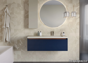 PLAY ELEGANCE - Wall-mounted Fenix-NTM® vanity unit _ Acquapazza