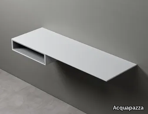 FRONT POCKET - Corian® washbasin countertop _ Acquapazza