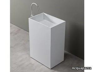 ICUBE XL BASKET - Freestanding Corian® washbasin _ Acquapazza