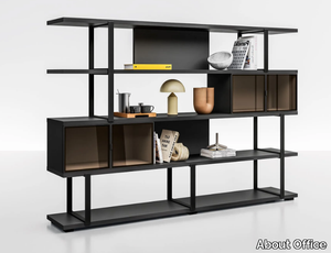 LEVEL - Wooden and metal office shelving _ About Office