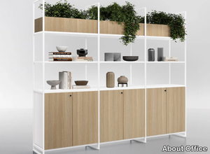 GATE - Modular wooden and metal office shelving _ About Office