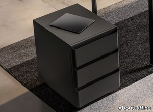 BOING - Wooden and metal office drawer unit with castors _ About Office