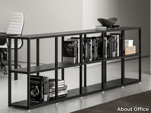 HYPE - Open freestanding low aluminium office shelving _ About Office