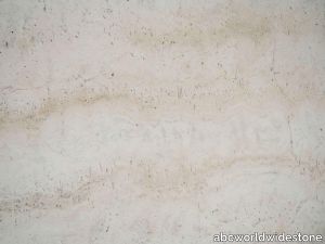 White Travertine Unfilled & Leather