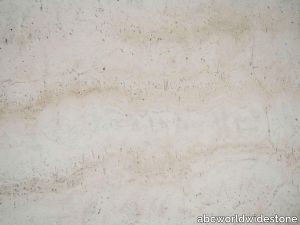 White Travertine Unfilled & Leather