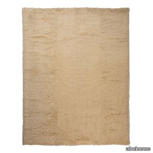 Beige Modern Wool Rug