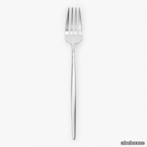 Moon Dinner Fork Brushed Stainless Steel