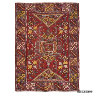 Red Vintage Canakkale Wool Rug