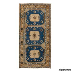 Blue Vintage Traditional Wool Rug