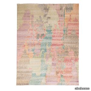 Multicolored Transitional Silk Rug