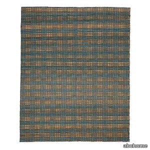 Blue & Brown Traditional Soumak Jute Rug