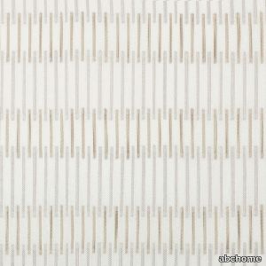 Almond Linear Sheer Drapery Fabric