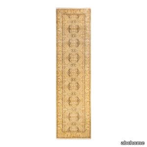 Beige Traditional Wool Runner