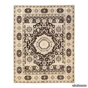 Black Traditional Wool Rug