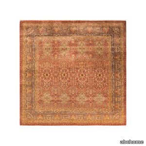 Orange Traditional Wool Rug