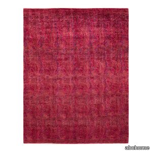 Red Transitional Wool Rug