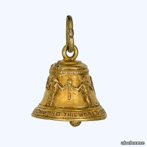 Gold Liberty Bell Charm