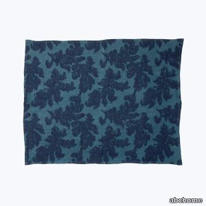 Teal Bold Floral Linen Placemat