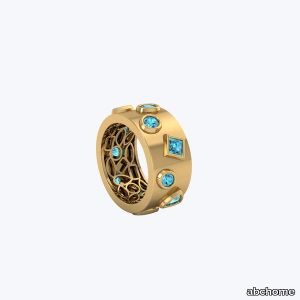 Mixed Shape Pariaba Bubby Ring