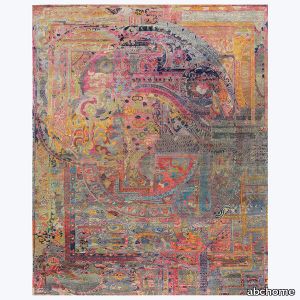 Multicolored Alchemy Silk Wool Blend Rug