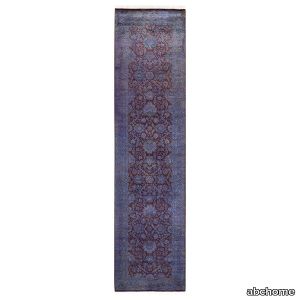 Purple Overdyed Wool Runner