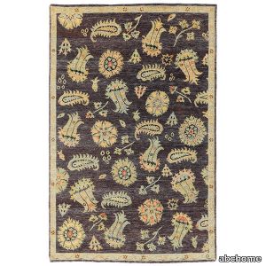 Black Transitional Wool Rug