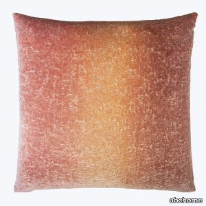 Coral Reef Velvet Pillow, Sunstone