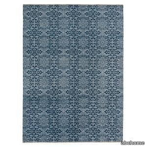 Blue Modern Wool Rug