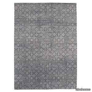 Grey Modern Wool Rug