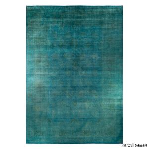 Green Color Reform Overdyed Oversized Rug