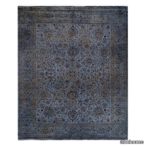 Blue Color Reform Overdyed Area Rug