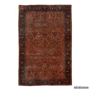 Red Antique Kashan Persian Rug